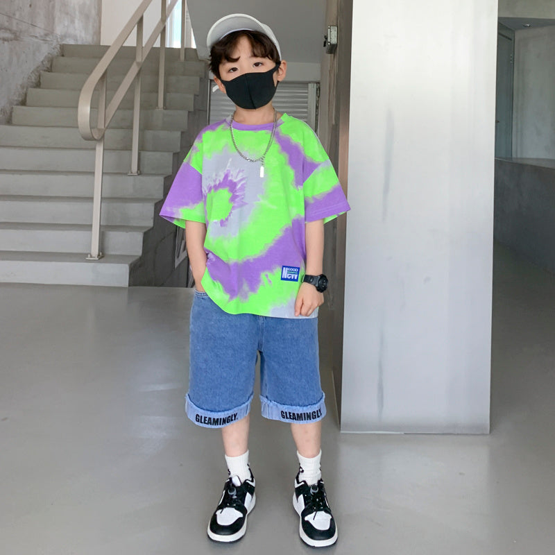 Summer Boys Casual T-Shirt Shorts Set