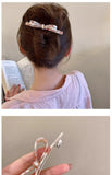 Vertical Bow Simple Hair Clip Women