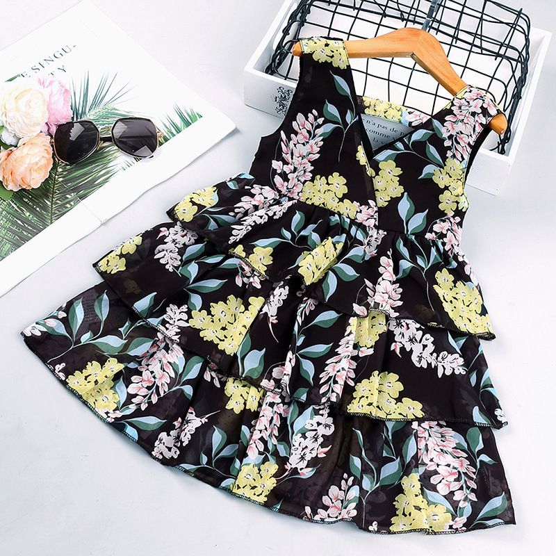 Children's Clothing Girls Dress  Korean Flower