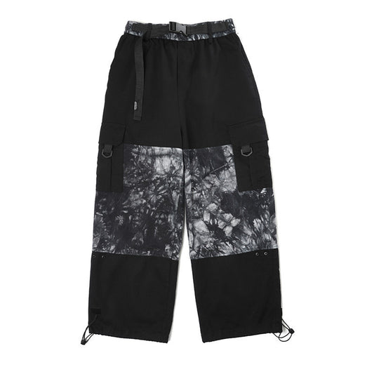 Men's Loose Tie Dye Panel Cargo Pants