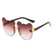 Cat Ear Kids Sunglasses Frameless Shape