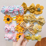 Children's Bow Hair Clip Girls Princess Super Fairy Fabric Flower Clip