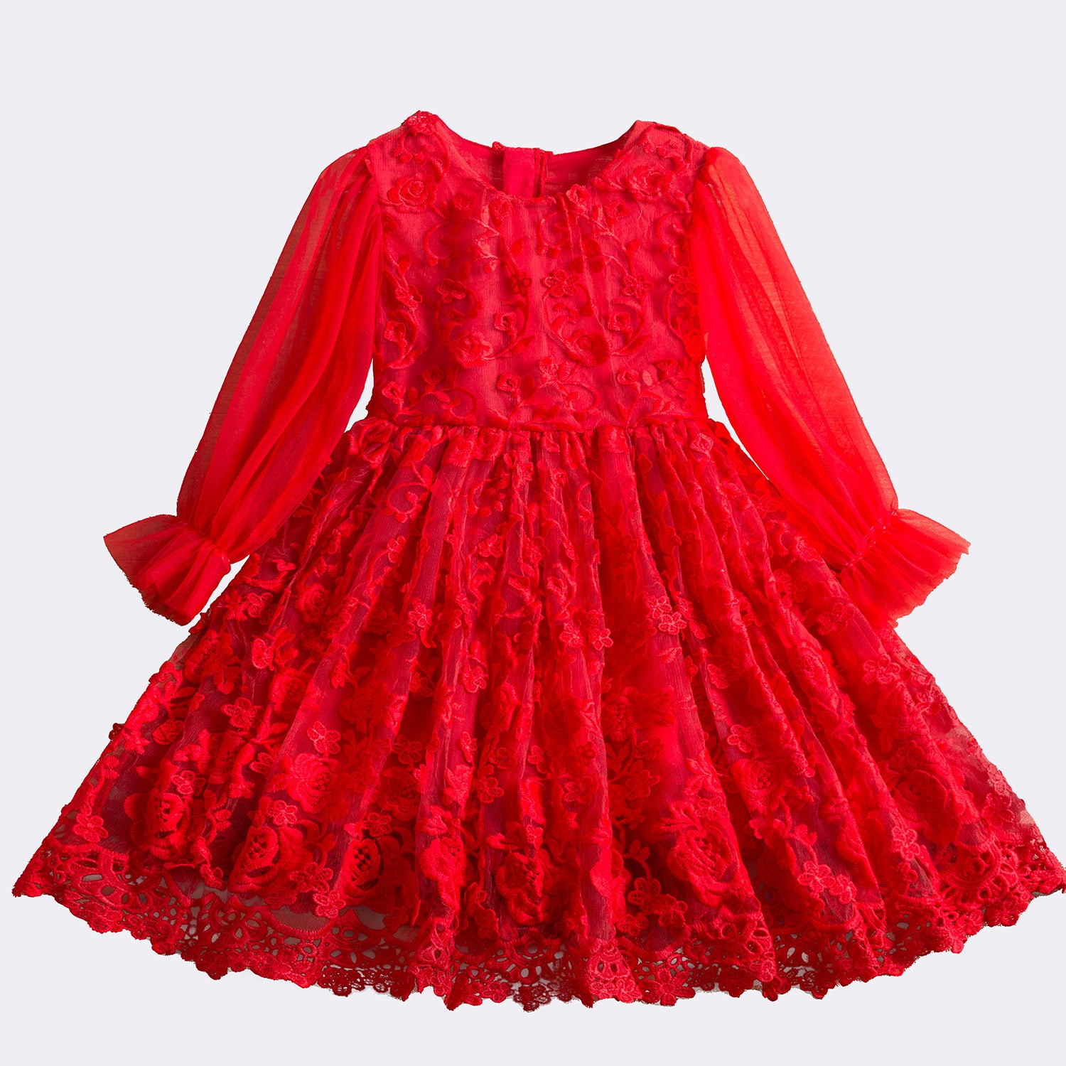 Children Dress Lace Dress Korean Fashion