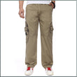 New Cotton Men's Middle-aged Trousers Loose