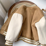 Children Sports Fleece Jacket Coat