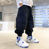 Boys Cargo Pants Spring And Autumn New Multi-pocket Trousers