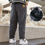 Fashion New Winter Big Children's Corduroy Trousers