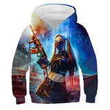 Cyberpunk 3D Full Color Children's Cweater Hoodie