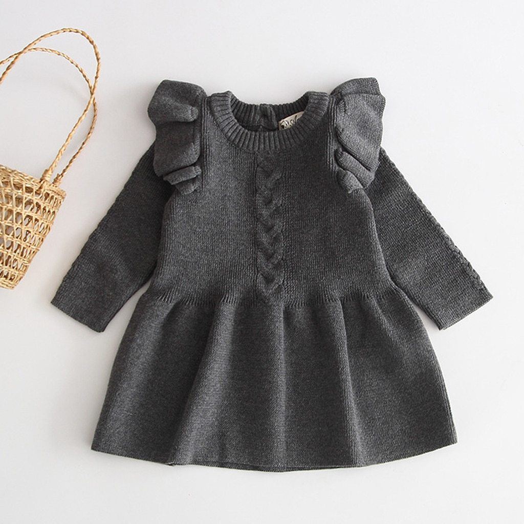 Baby warm dress knit sweater