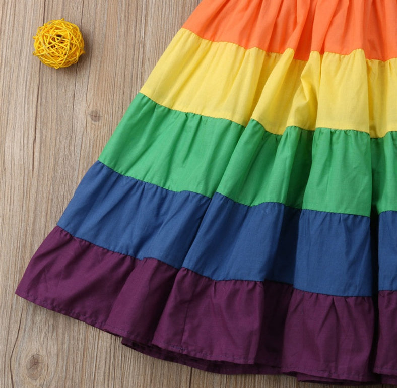 Skirt Rainbow Stripe Dress