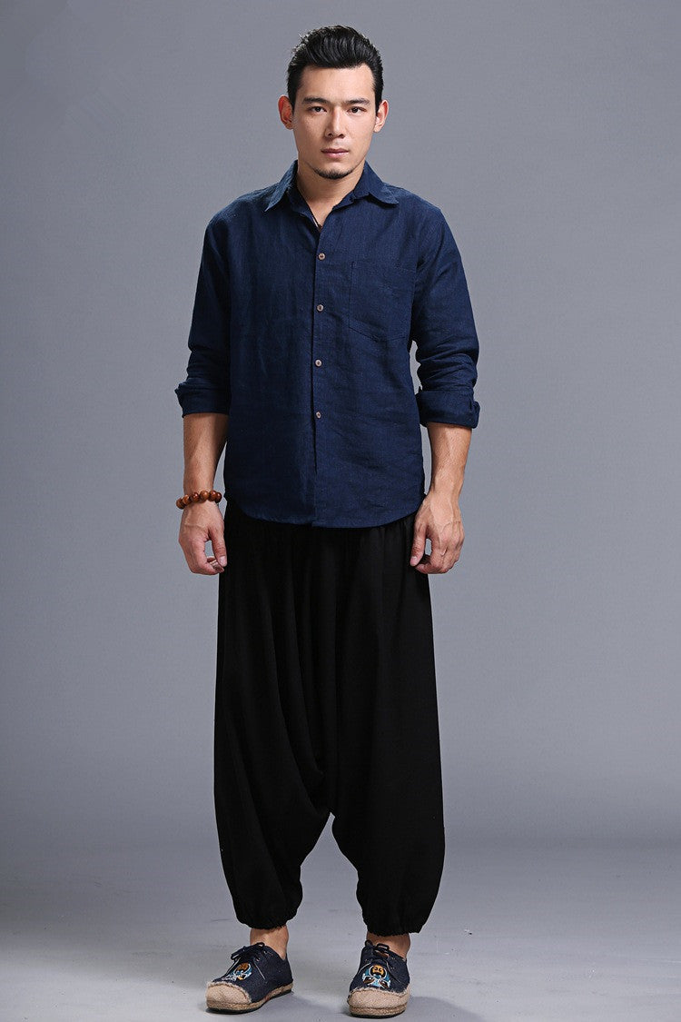 Men's hanging harem pants