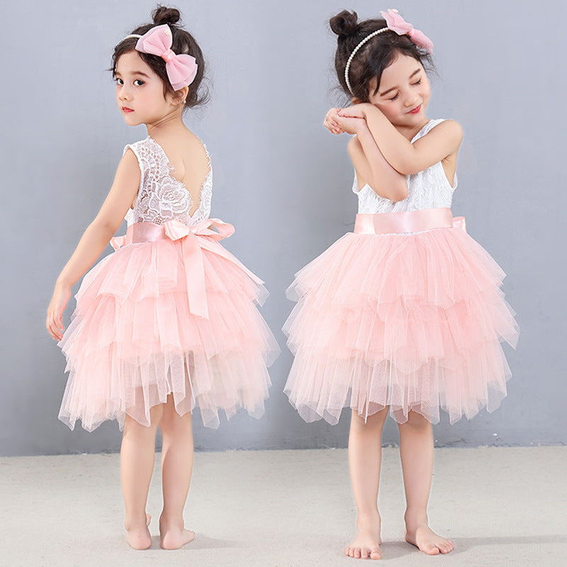 Korean version of the girl princess dress tutu skirt children's dress Children's Day costumes