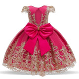 Soft lace short sleeve princess dress