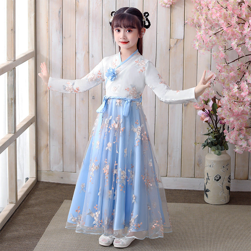 Girl antique dress