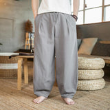 Chinese style large fat wide leg pants