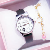 Simple girl heart Japanese watch