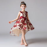 Children's princess dress lace trailing costumes