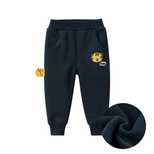 Children's pants baby guard pants plus cashmere