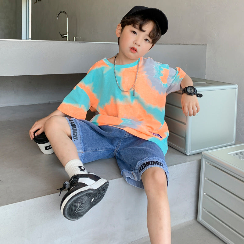 Summer Boys Casual T-Shirt Shorts Set