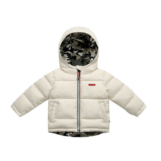 Middle And Small Children Wear Double-sided Padded Winter Jackets