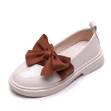 Children's Bowknot Soft Sole Casual Leather Shoes