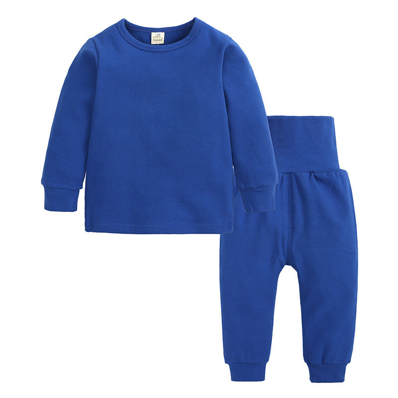 Children's Pajamas In Thickened Autumn Clothes And Trousers