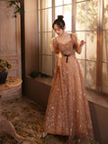 Banquet Host Long Pettiskirt French Evening Dress