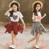 Children's Suit Short Sleeve Girl Two-Piece Suit