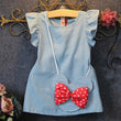 Girls Denim Backpack Dress