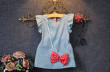 Girls Denim Backpack Dress