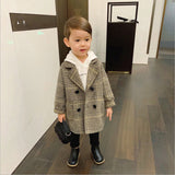 Small And Medium-Sized Children's Mid-Length Korean Coat Coat