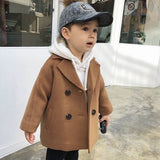 Small And Medium-Sized Children's Mid-Length Korean Coat Coat