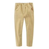 Children's Stretch Cotton Trousers Slim-Fit Middle-Aged Boys And Boys' Trousers