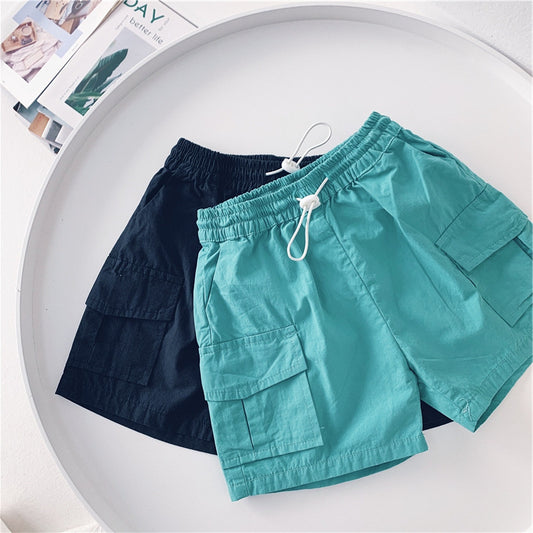 Summer New Boys Workwear Casual Shorts Children's 5 Points Pants