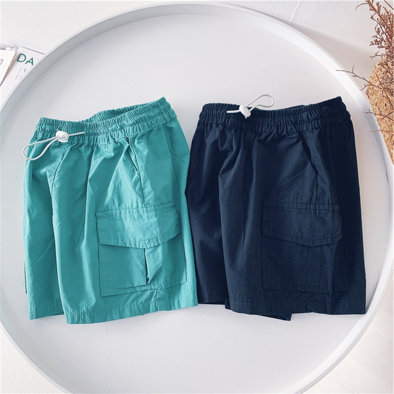 Summer New Boys Workwear Casual Shorts Children's 5 Points Pants