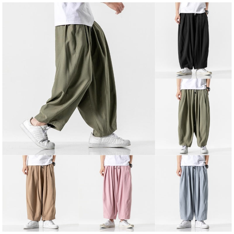 Straight Cropped Harem Pants