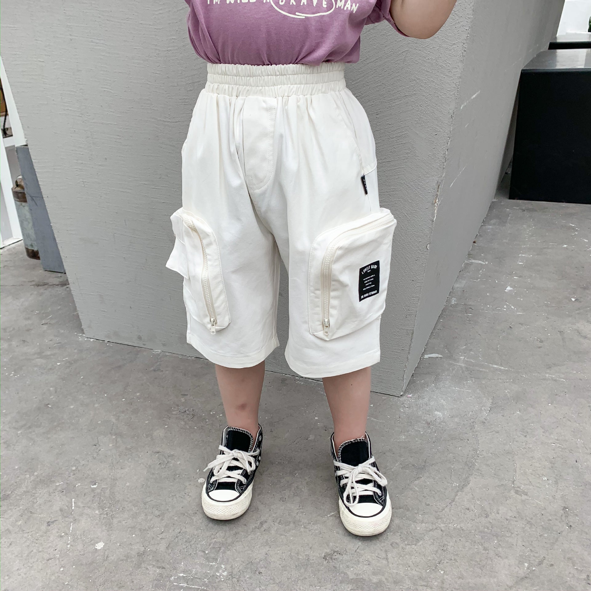 Summer Boys' Big Pocket Overalls, Children's Pants