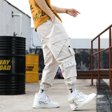 Summer New Men's Nine-point Beam Pants Thin Loose Overalls National Tide Anti-war Casual Pants Men