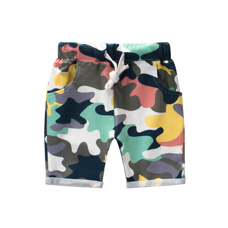 Camouflage Pants Lycra Cotton Korean Children's Clothing Children's Shorts