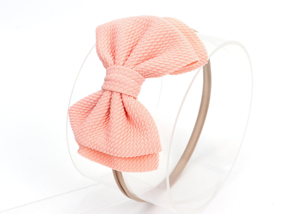 Cute Baby Girl Nylon Bow Headbands