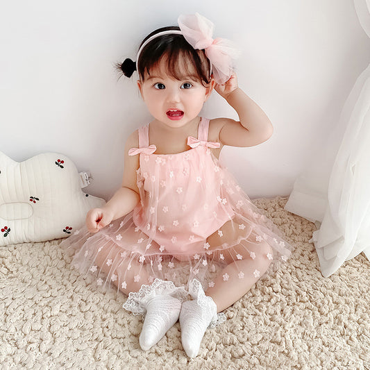 Dress Summer Small Sling Princess Dress Korean Version Of Fart Clothes Children's Clothing