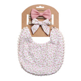 Linen Cotton Solid Color Printing Children Double-Sided Bib Bib Baby Saliva Pocket