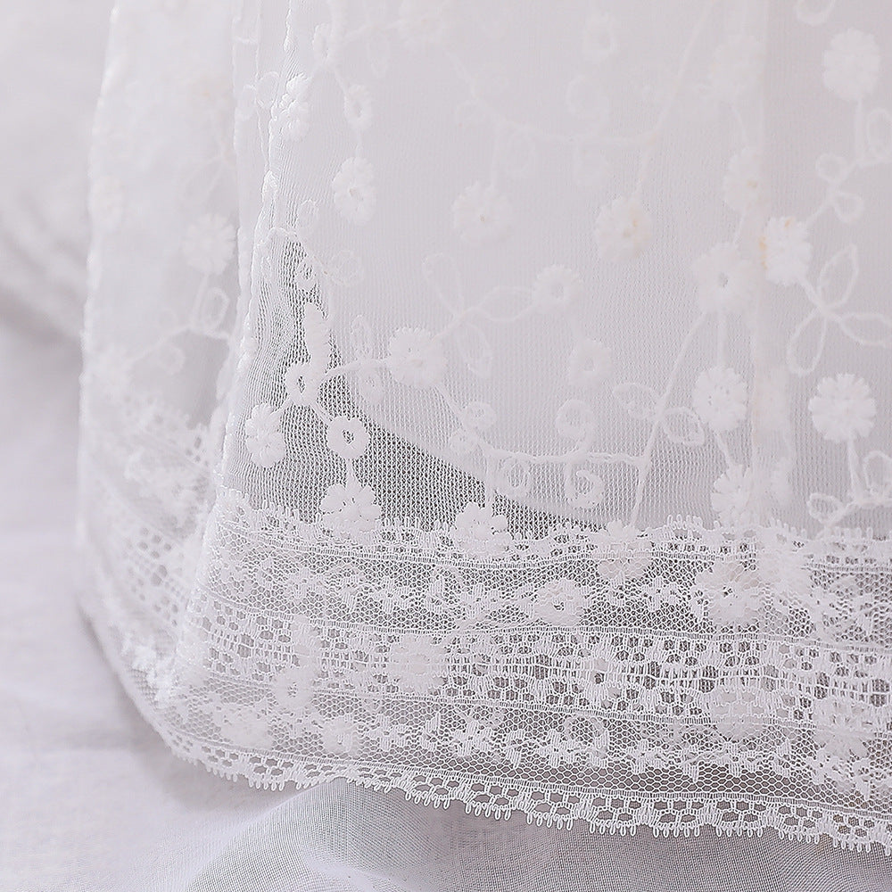 Children'S Dress Baby One Year Old Baby Princess Dress Embroidery White Wedding Dress Baby Wash Dress Dress