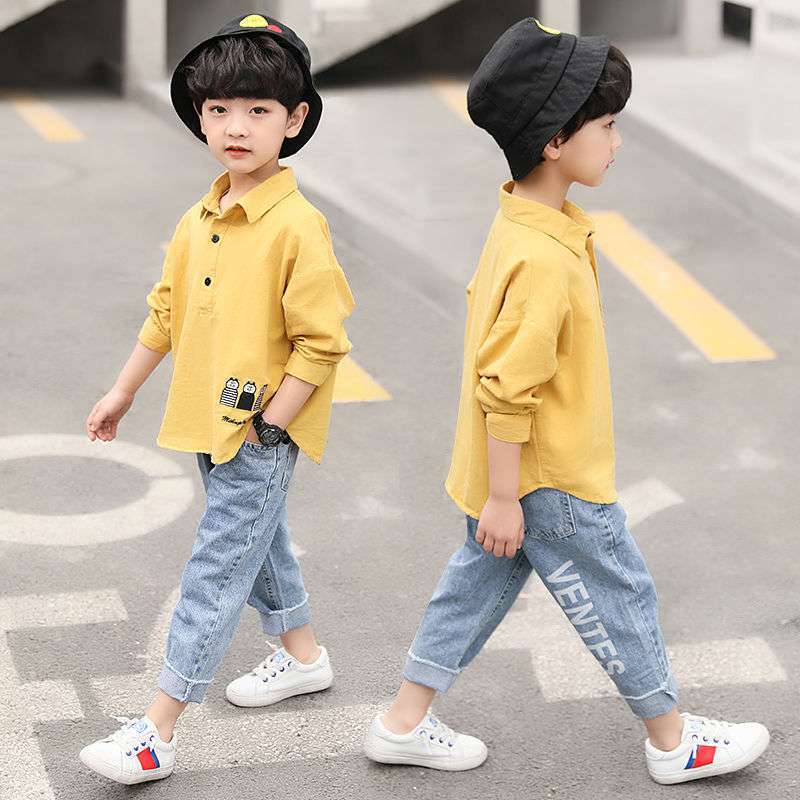 Children's Wear Boys Denim Pants Trend New Spring Fashion