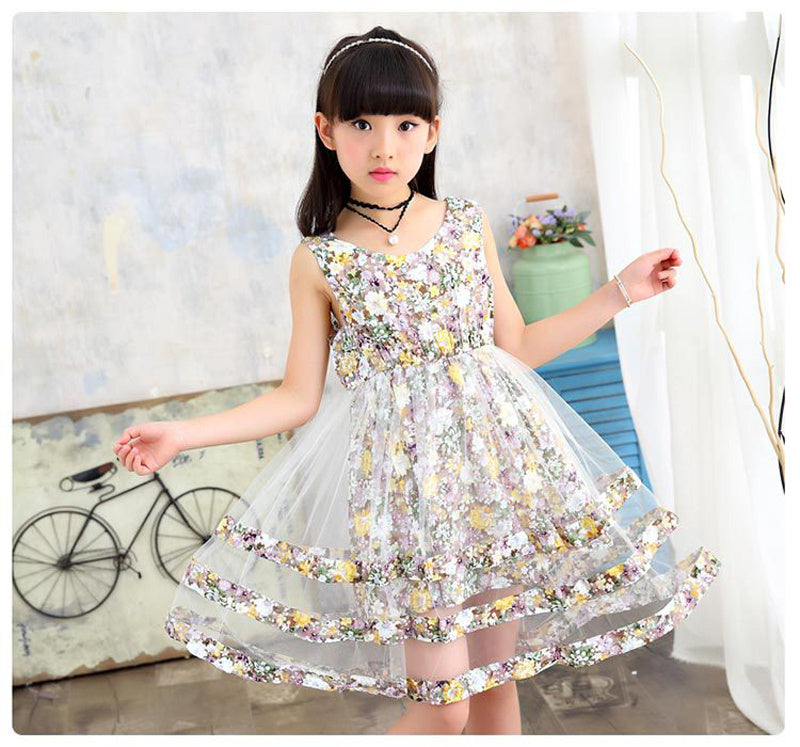 Summer Baby Girl Dance Floral Dress