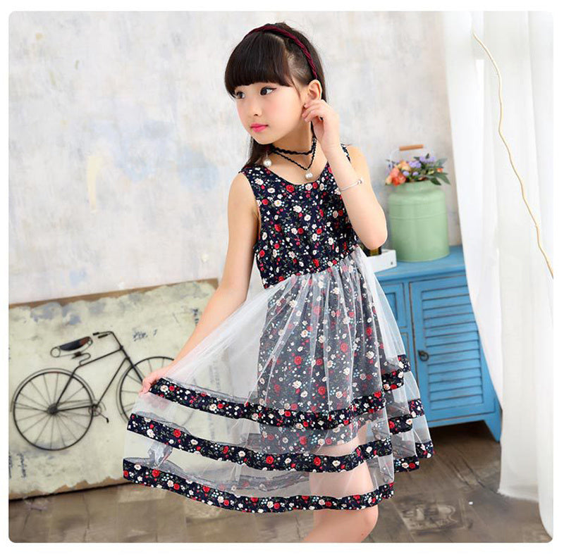 Summer Baby Girl Dance Floral Dress