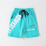 Boys' Pants, Casual Sports Pants, Big Children's Knitted Printed Shorts, Trendy Children's Five-point Pants