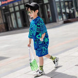 Short-sleeved Middle-aged Boys' Western Style Children's Clothing