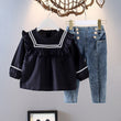 Girls Spring And Autumn Clothes Jeans Girls New Style