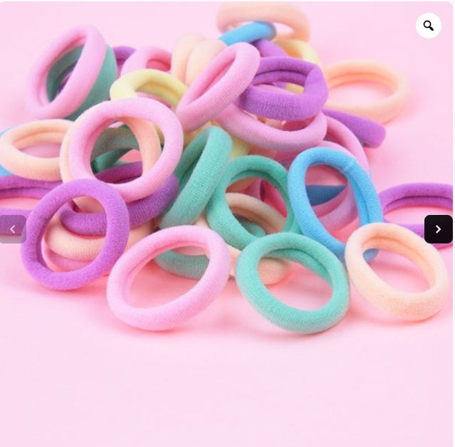 100 Pieces Of Hair Tie Fashion Head Rope High Elastic